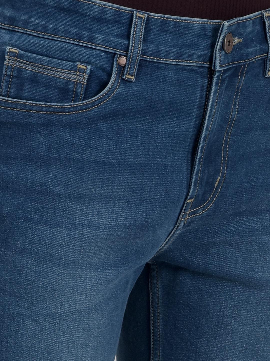 Numero Uno Men Solid Dark Blue Jeans
